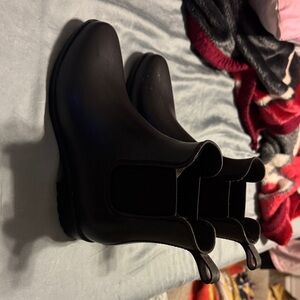 a new day Black Ankle Boots